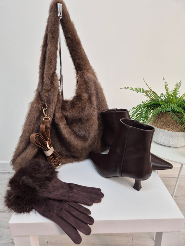 Oslo Hobo Bag - Chocolate (Large Size)