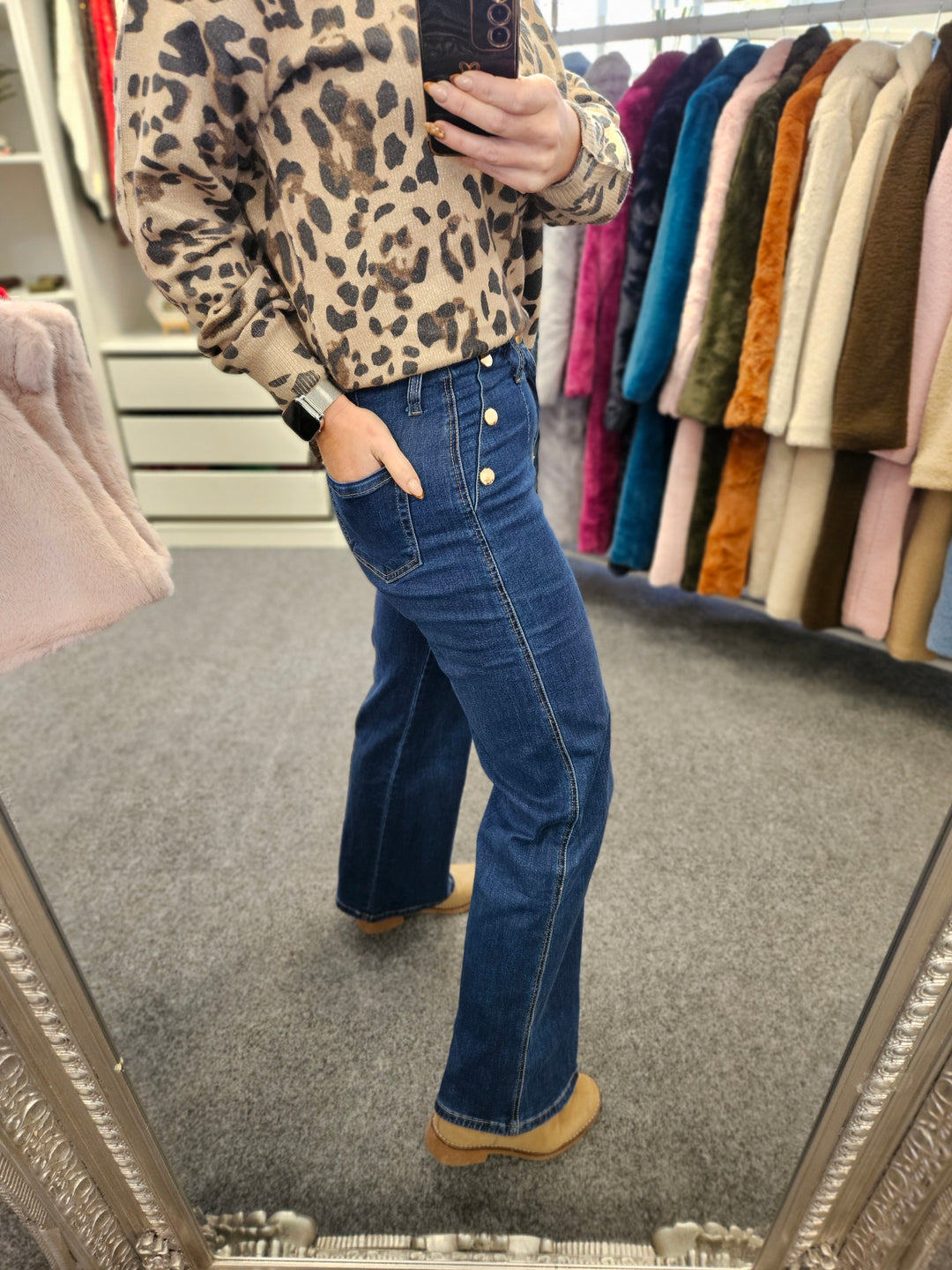 G Smack Wide Leg Jeans - Mid Denim - (choose your Size)