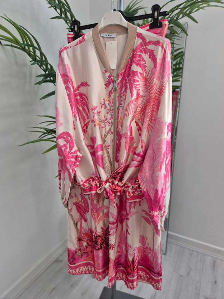 Tropical Two Piece Co-ord Set (Trousers & Jacket) (choose your Colour)