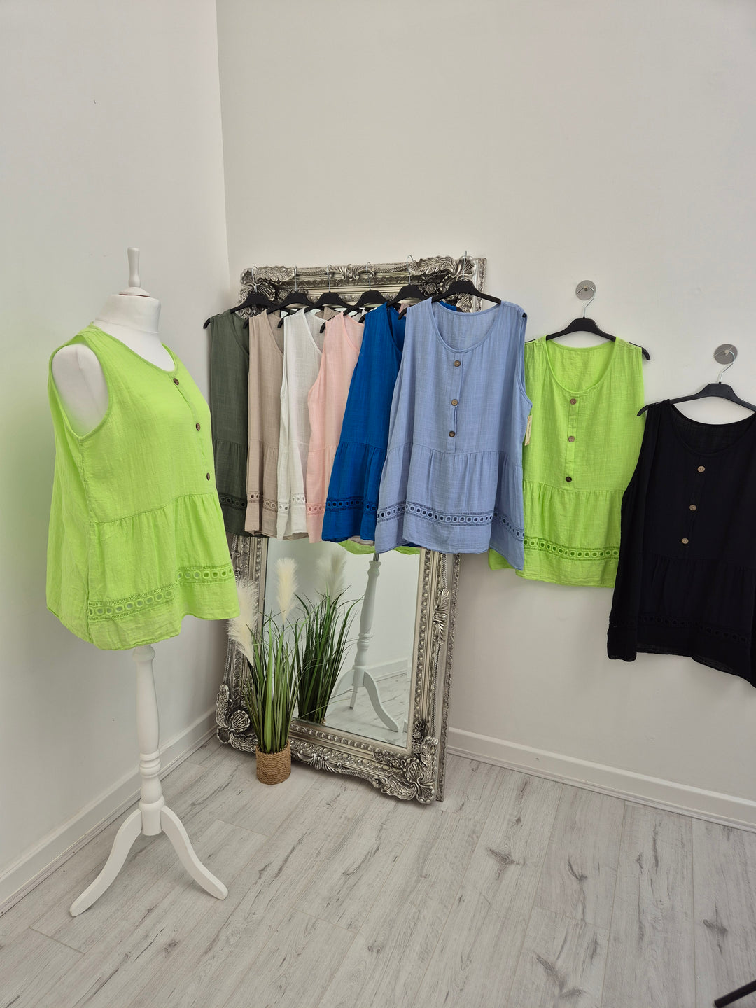 Abby Sleeveless Top - (choose your Colour)