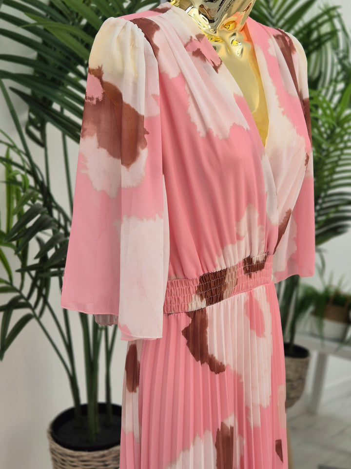 Maisy Moo Pleated Wrap Dress - (choose your Colour) - (One Size fits up to Size 16)