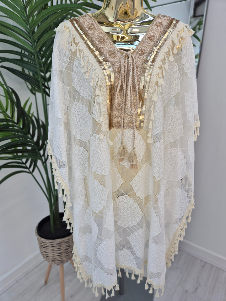 Marbella Tasselled Beach Dress - (choose your Colour) - (One Size - fits up to Size 16)