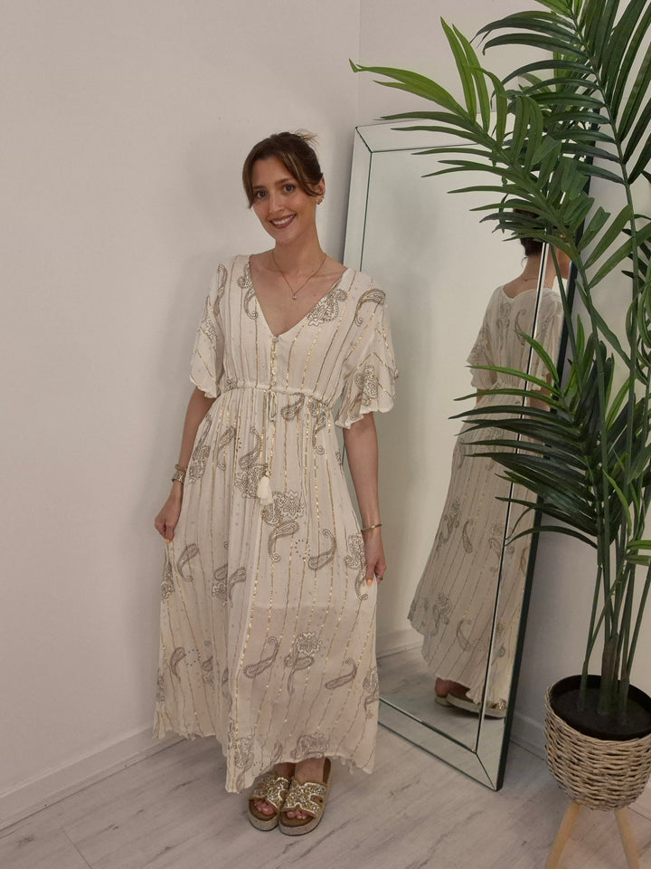 Bali Midi/Maxi Dress - Ivory
