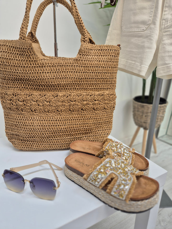 Sicily Raffia Bag - (choose your Colour)
