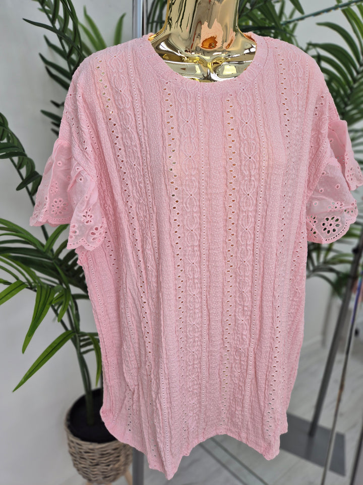Florence Lace Top - (choose your Colour) - (Oversized)