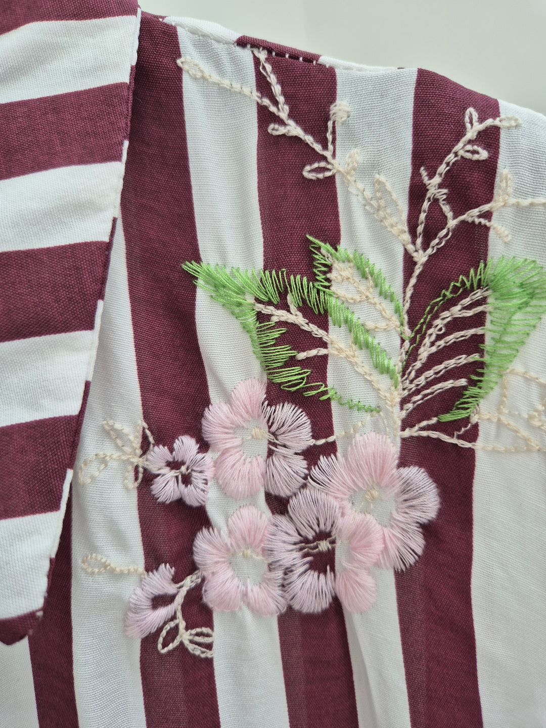 Seville Sleeveless Frilled Hem Dress - (One Size, fitting up to Size 16) - Floral Berry/White Stripes