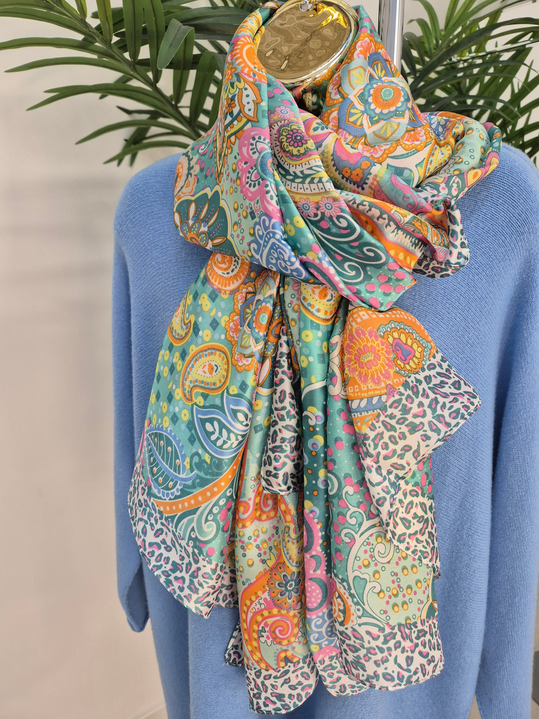 Super Soft Knit Jumper - Powder Blue (One Size/Curvy fits from Size 14 up to Size 18/20)