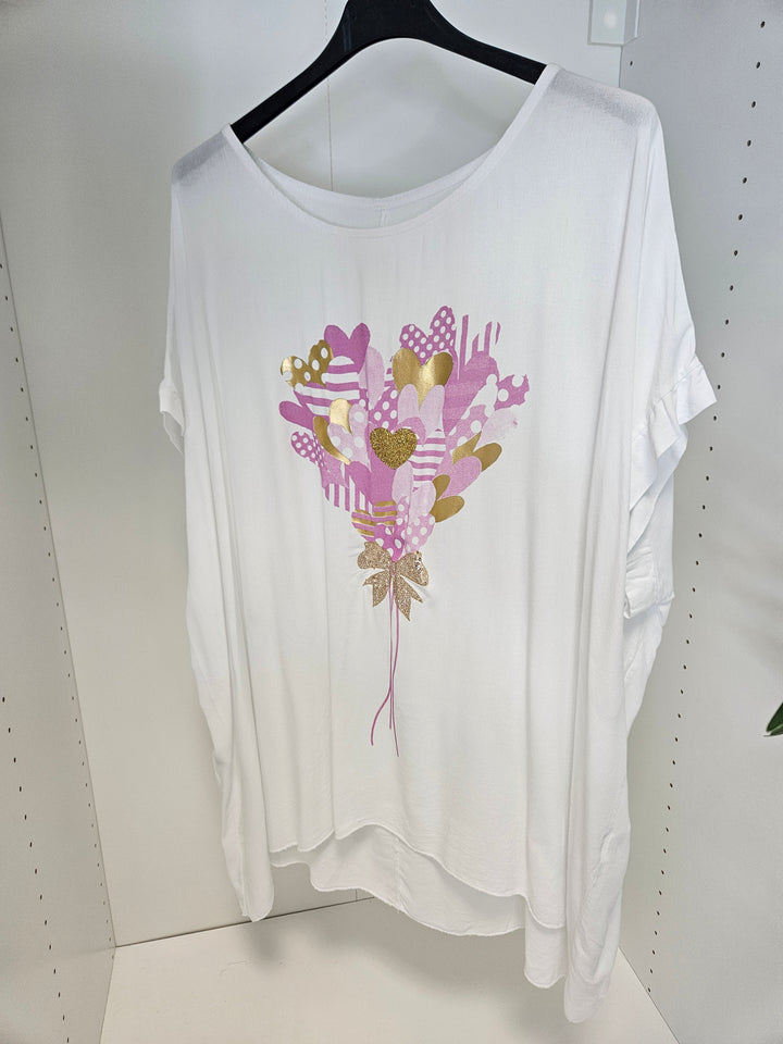 Gemma Oversized Top (choose your Design) - (Curvy)