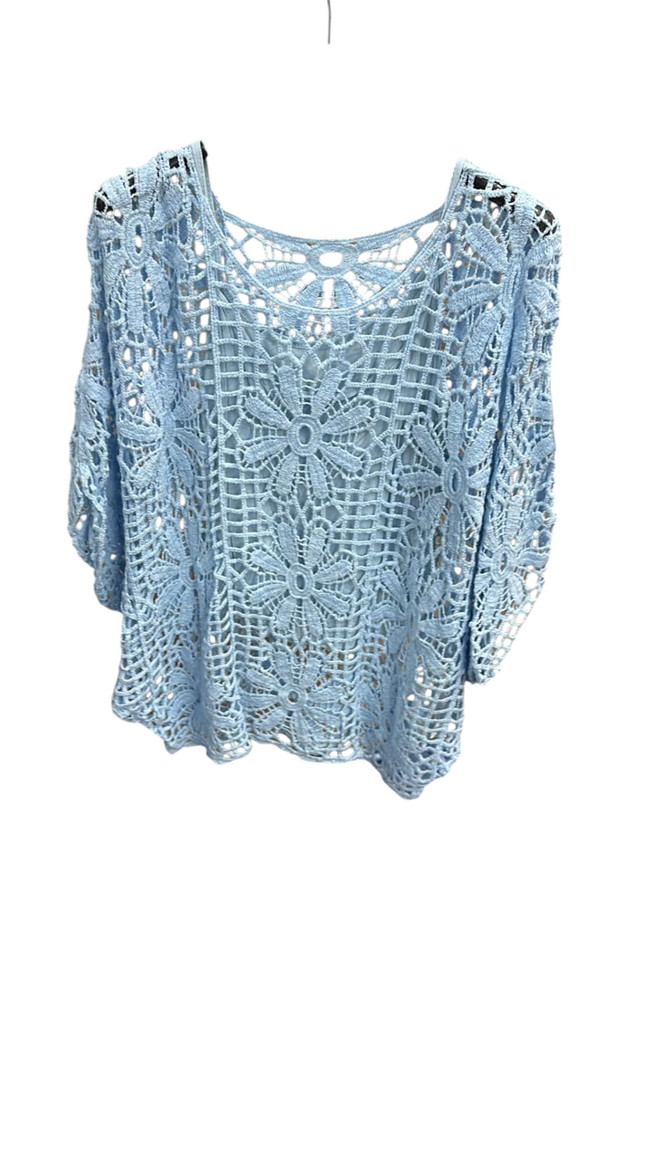 Debbie Crochet Top - (choose your Colour) - (Curvy)
