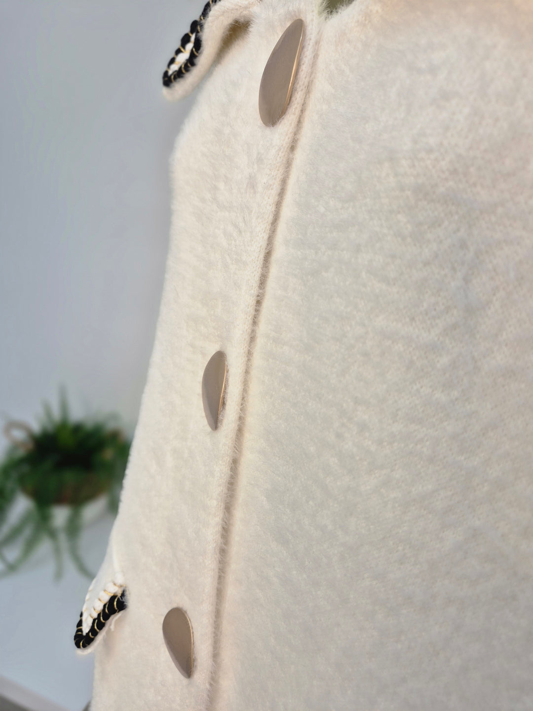 Coco Longline Jacket/Cardigan - Cream (One Size - fits from Size 10 up to Size 14/16)