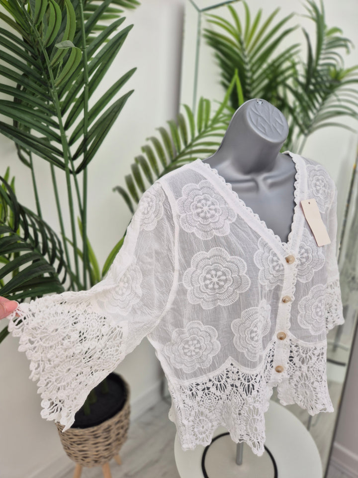 Florence Lace Top - (choose your Colour)