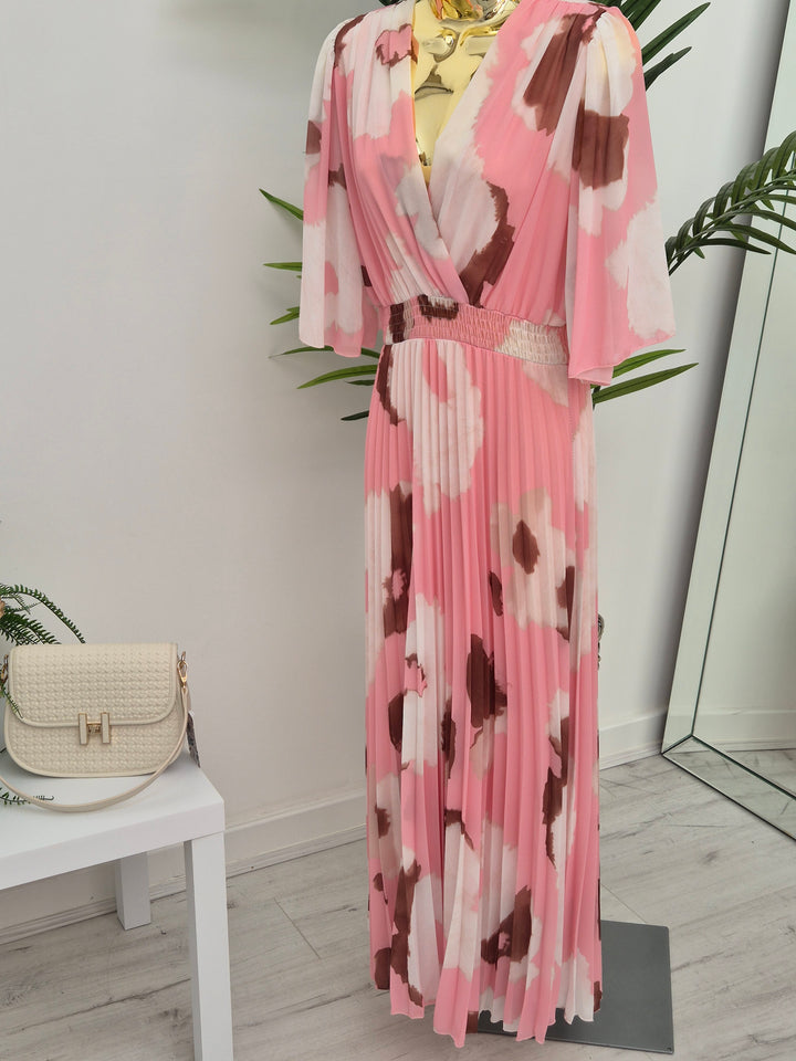 Maisy Moo Pleated Wrap Dress - (choose your Colour) - (One Size fits up to Size 16)