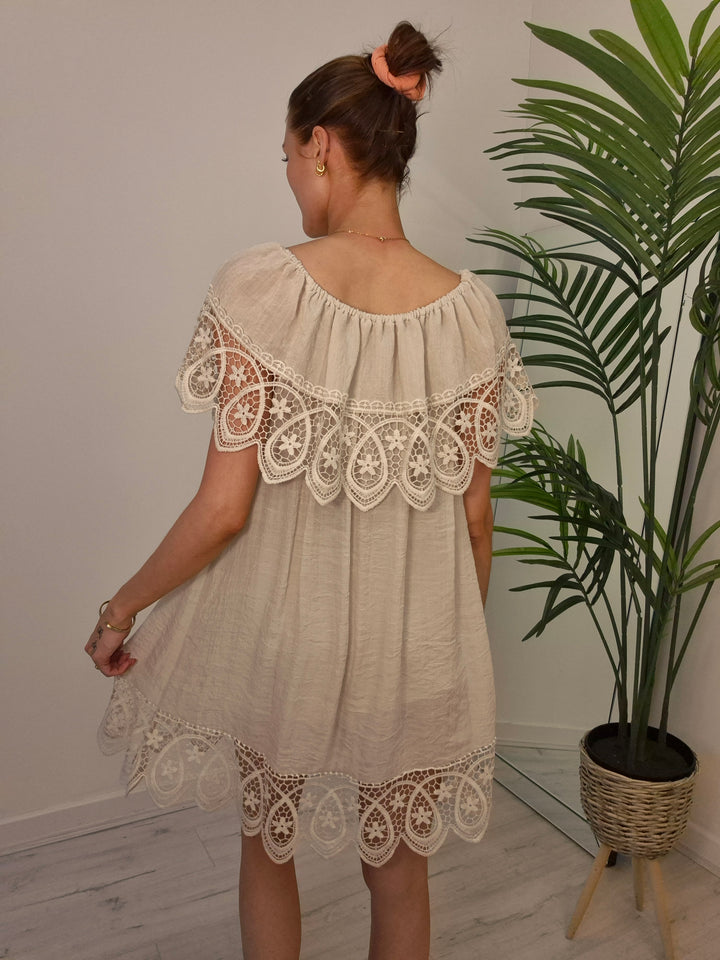 Florence Bardot Beach Dress (choose your Colour)