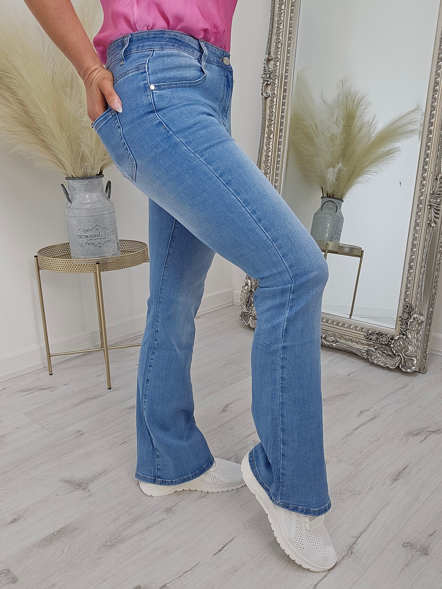 G Smack Flared Stonewashed Jeans - (All Sizes)