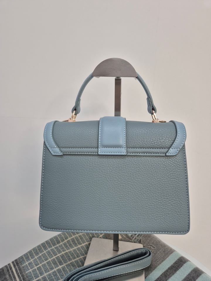 Sally Faux Leather Crossbody Bag - Duck Egg
