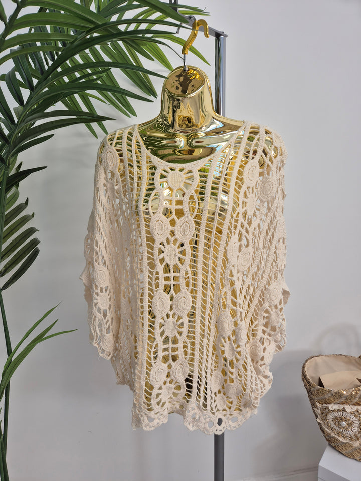 Carly Crochet Top - (choose your Colour) - (Curvy)