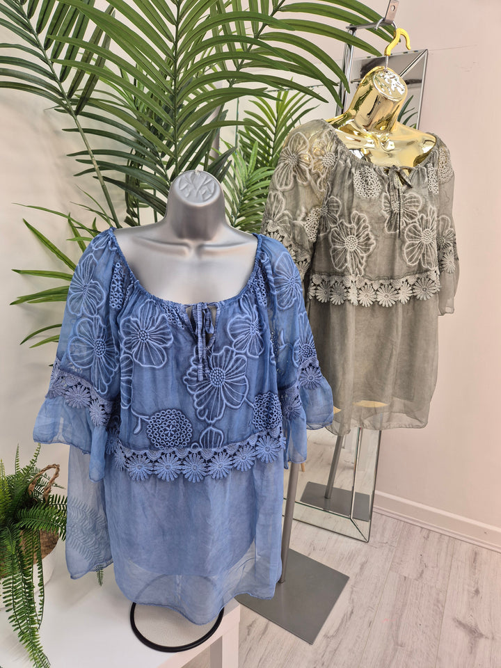 Florence Lace Top - (choose your Colour)