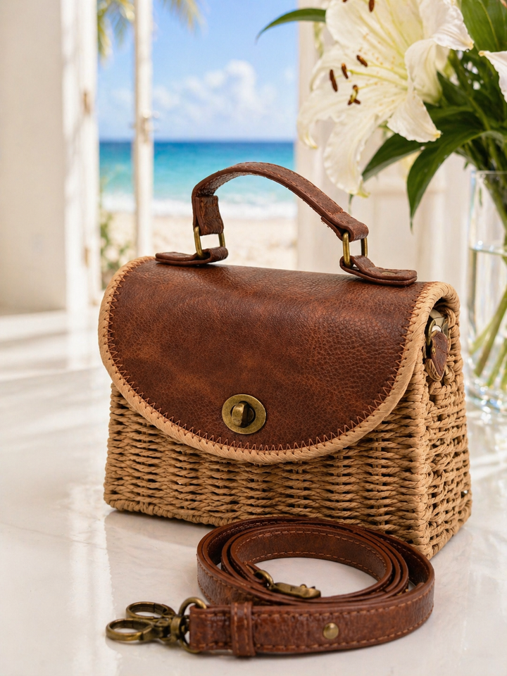 Singapore Box Bag - Tan