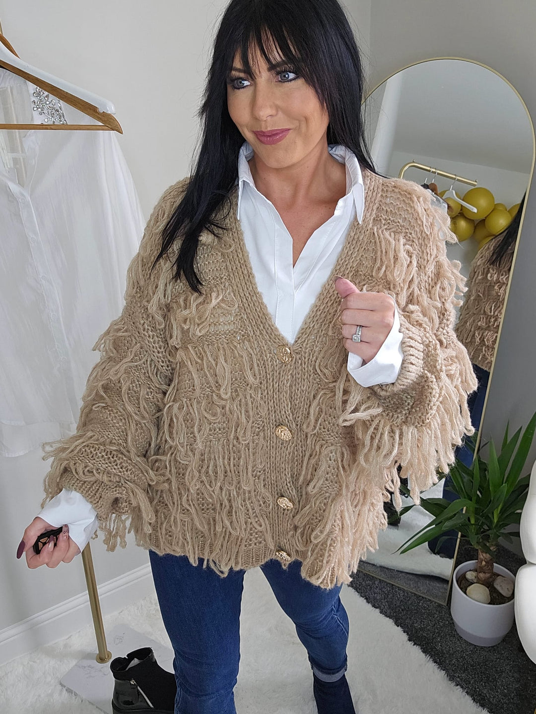Lisa Layering Shirt (Stretch) - White - One Size - fits up to Size 18/20