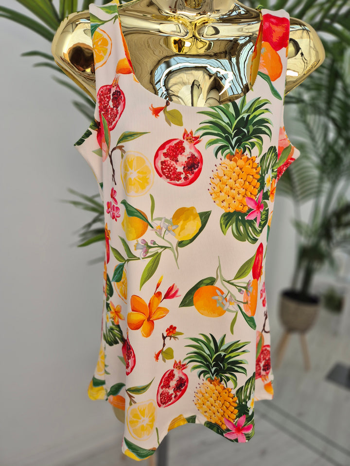 Double Layered Vest Top - Tropical