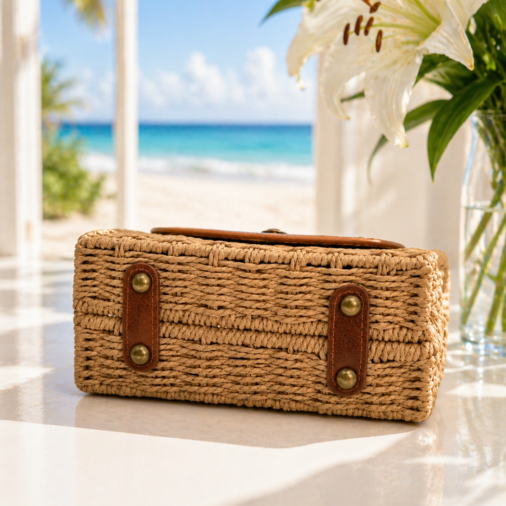 Singapore Box Bag - Tan