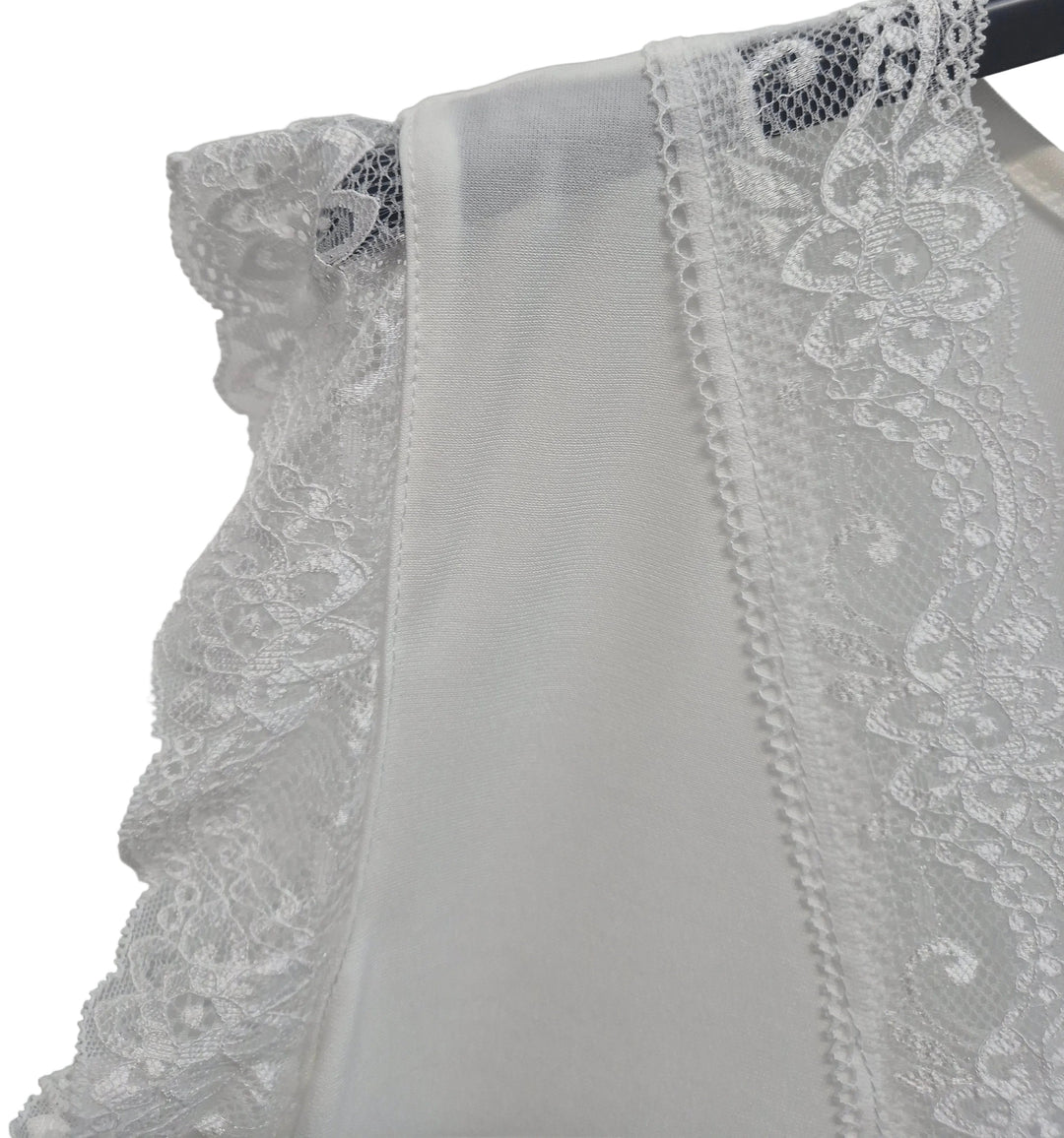 Linzi Lace Trim Top (fits Sizes 10 to Size 16) - (choose your Colour)