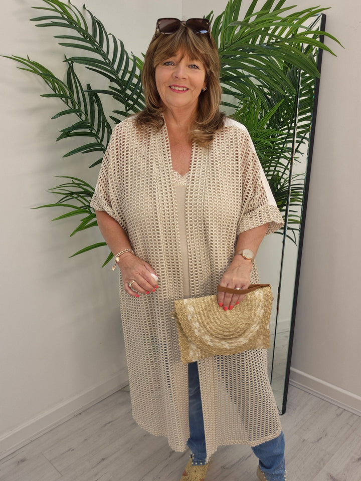 Ibiza Gold Metallic Crochet Kaftan - (choose your Design)