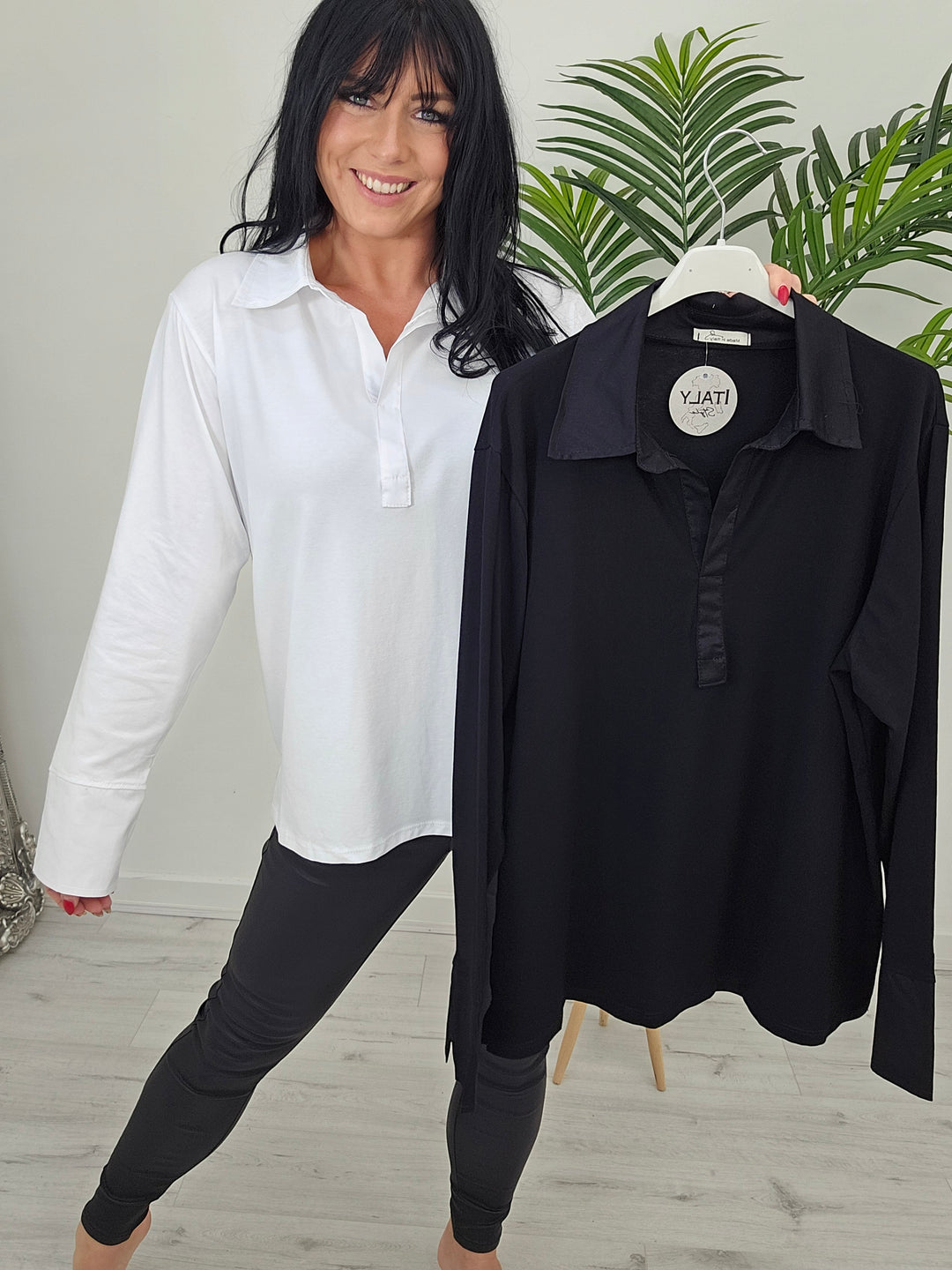Lisa Layering Shirt (Stretch) - (choose your Colour) - One Size - fits up to Size 18/20