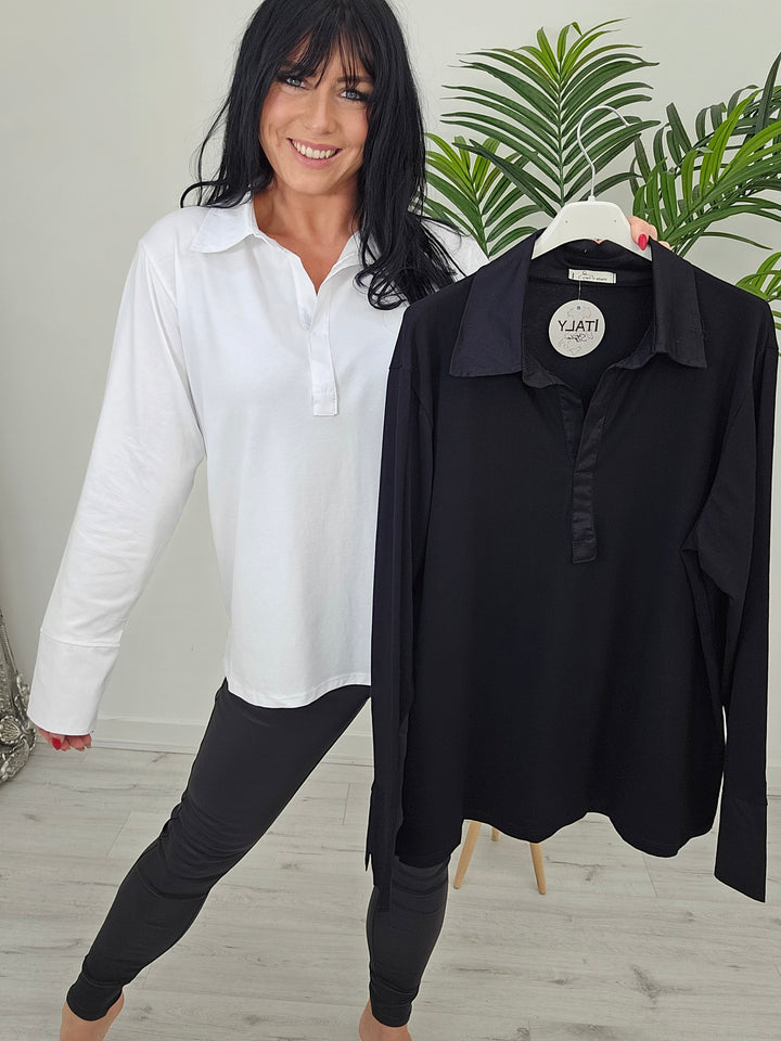 Lisa Layering Shirt (Stretch) - (choose your Colour) - One Size - fits up to Size 18/20