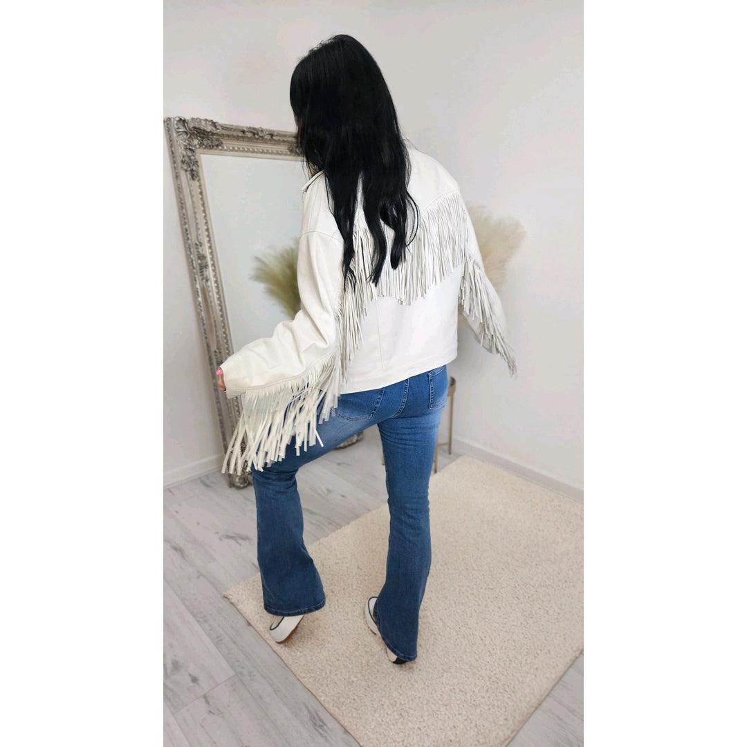 Francesca Fringed Jacket - (choose your Colour & Size)
