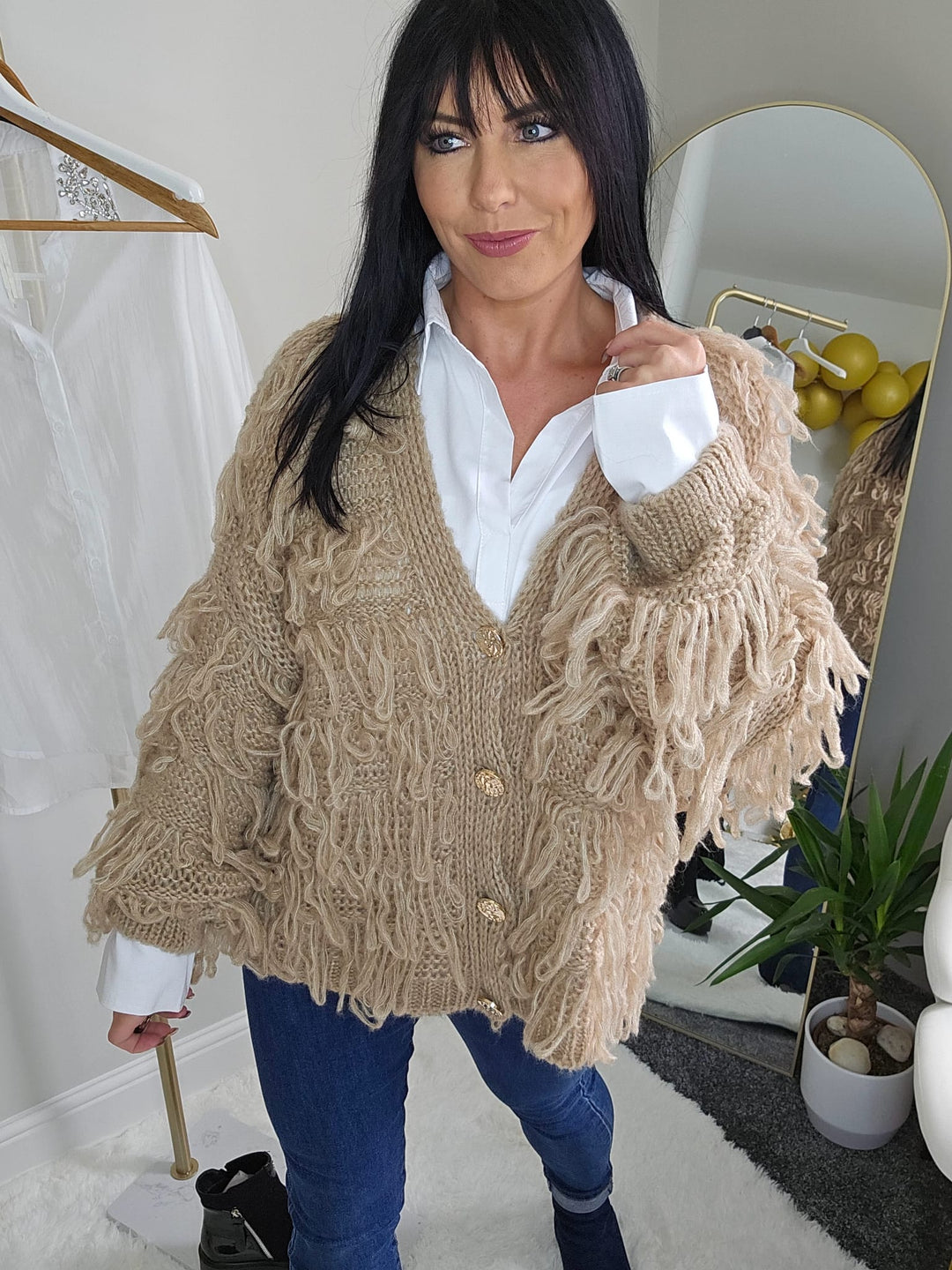 Lisa Layering Shirt (Stretch) - White - One Size - fits up to Size 18/20