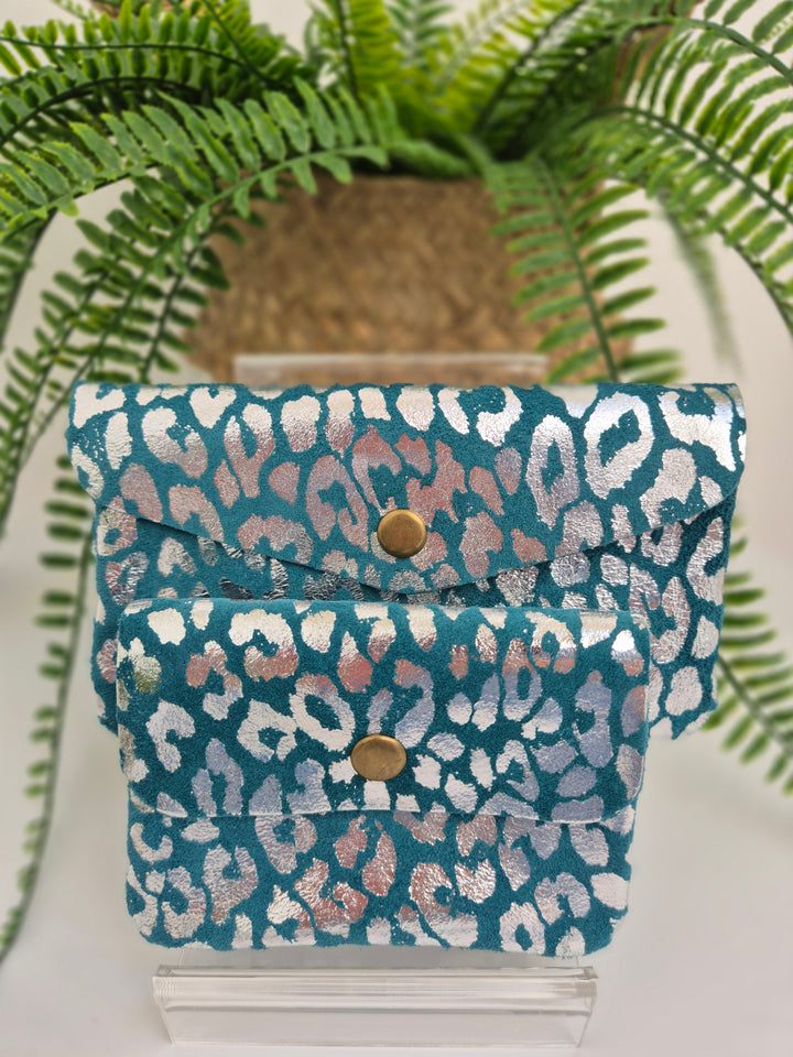 Leather Metallic Purse - (choose your Colour & Size)