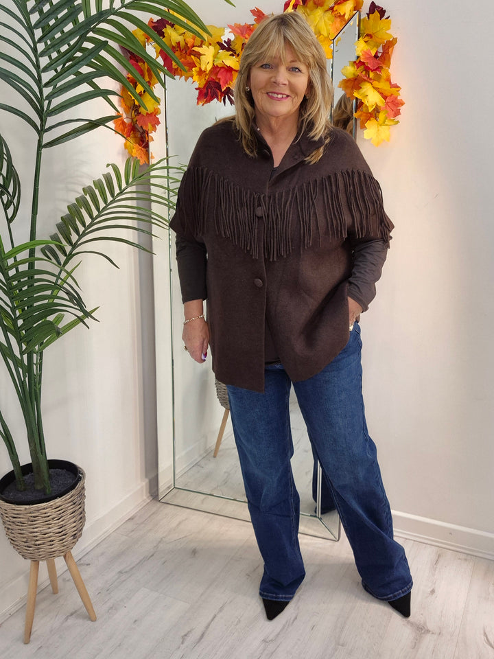 Milas Wide Leg Jeans - Dark Stonewashed - (choose your Size)