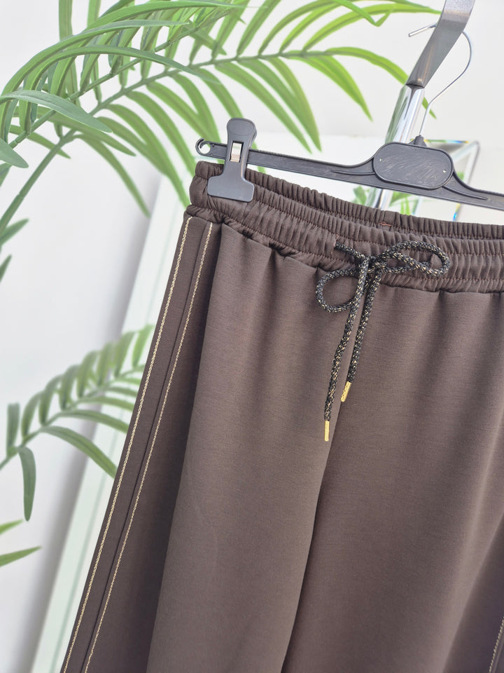 Sassy Metallic Wide Leg Pants - (choose your Colour) - One Size