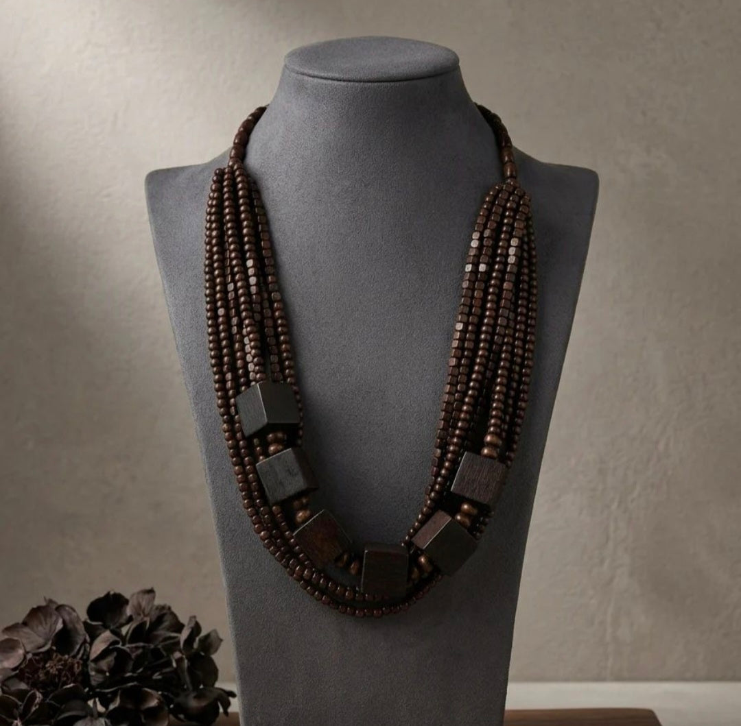 Statement Necklace - Chocolate