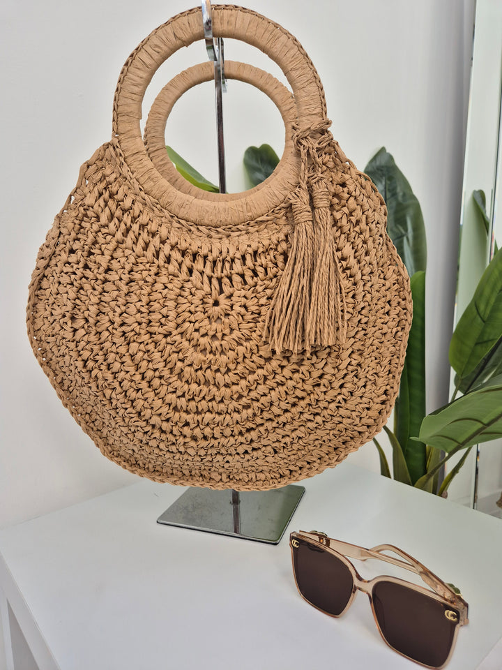 Woven Raffia Bag - (choose your Colour)