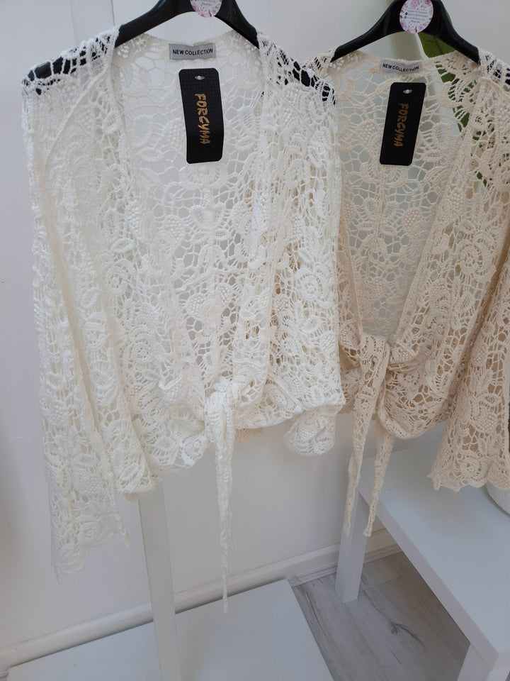 Tuscan Crochet Shrug/Cardigan - (choose your Colour) - (Curvy)
