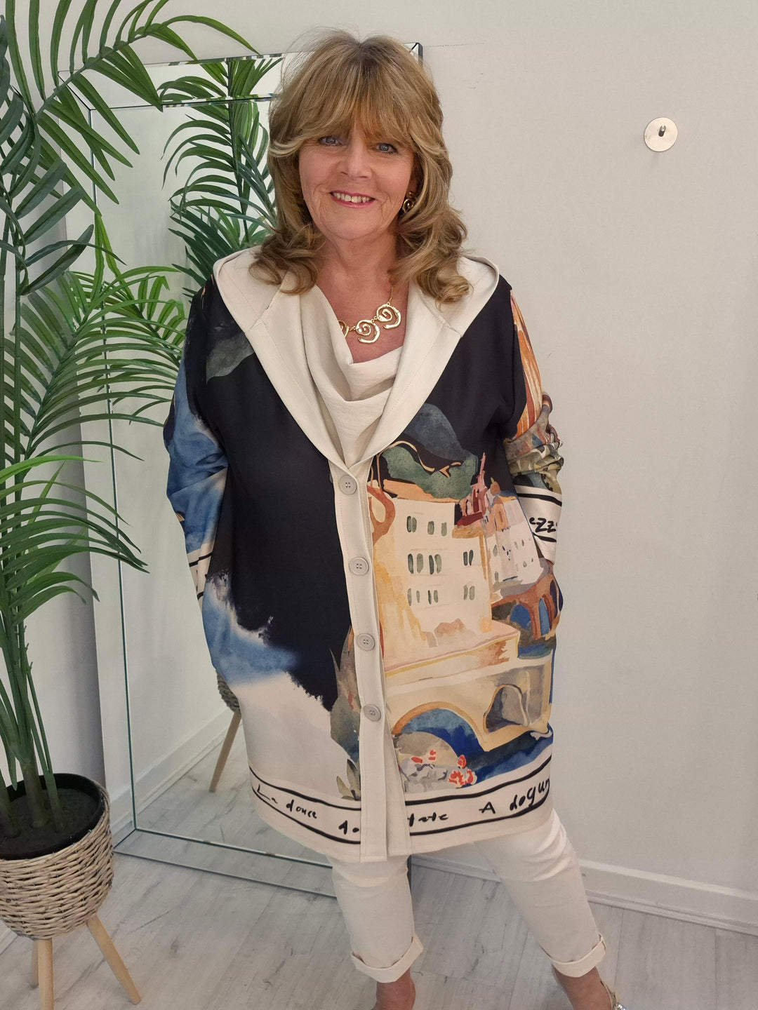 Amalfi Hoodie Cardigan - (choose your Colour) - Loose Fit
