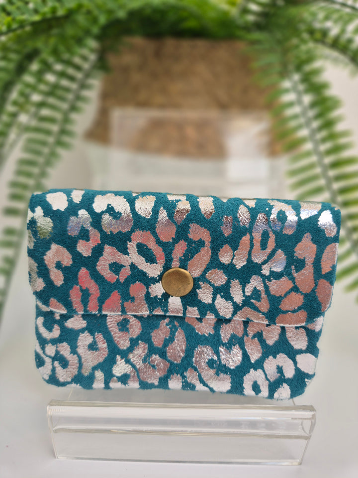 Leather Metallic Purse - (choose your Colour & Size)