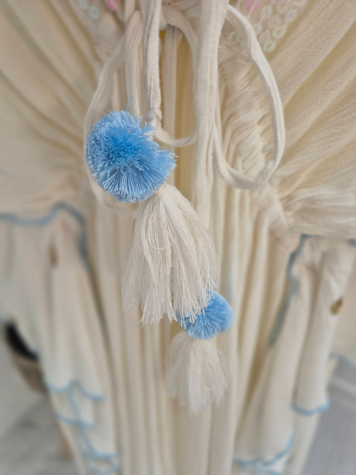 Sunshine Kimono - White/Blue/Gold