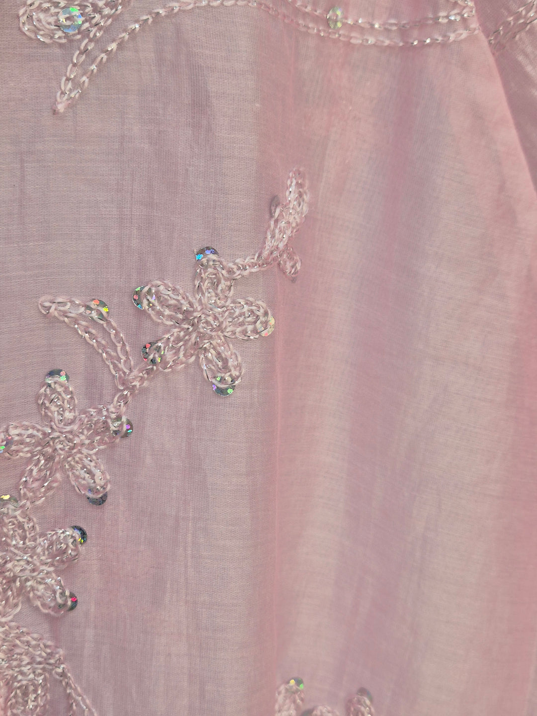 Patsy Puffball Sleeve Sparkly Blouse (One Size, fits from Size 10/12 up to Size 16) - Pink