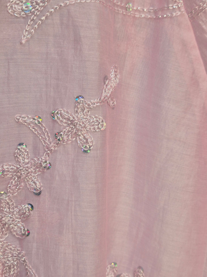 Patsy Puffball Sleeve Sparkly Blouse (One Size, fits from Size 10/12 up to Size 16) - Pink