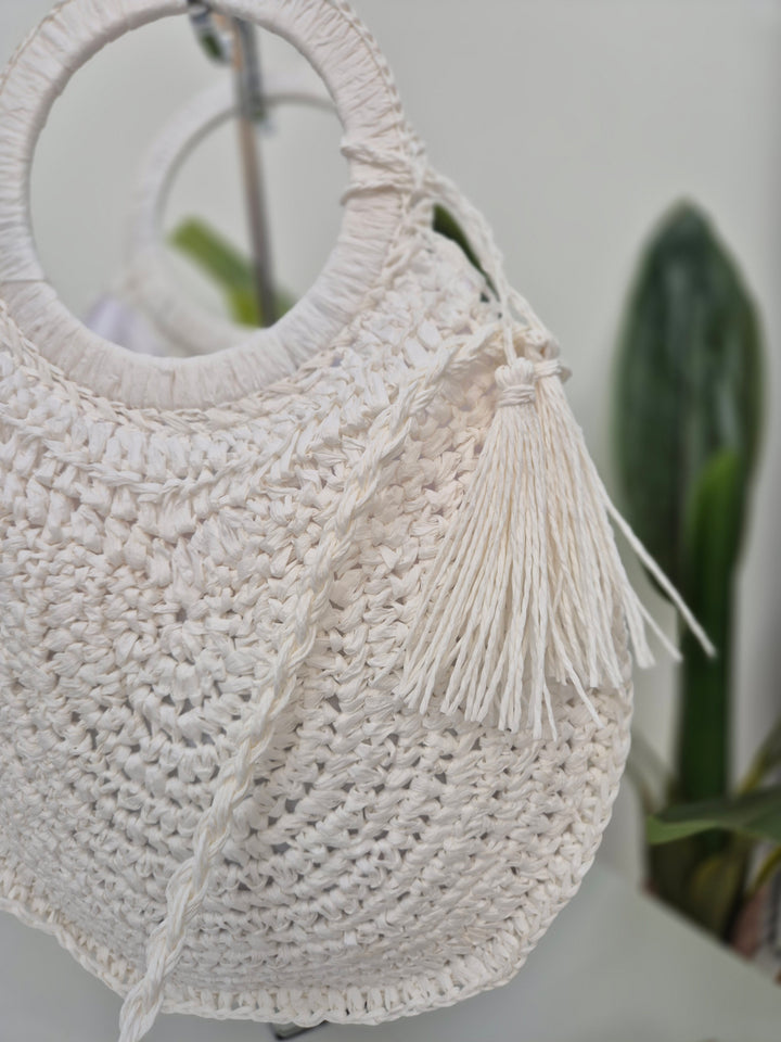Woven Raffia Bag - (choose your Colour)
