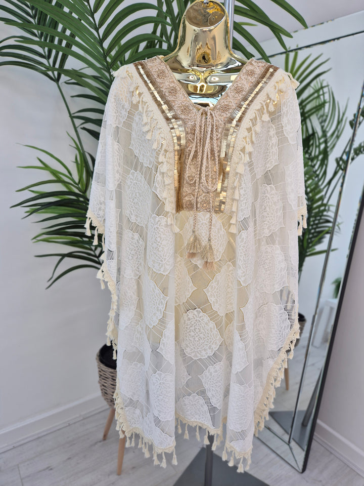 Marbella Tasselled Beach Dress - (choose your Colour) - (One Size - fits up to Size 16)