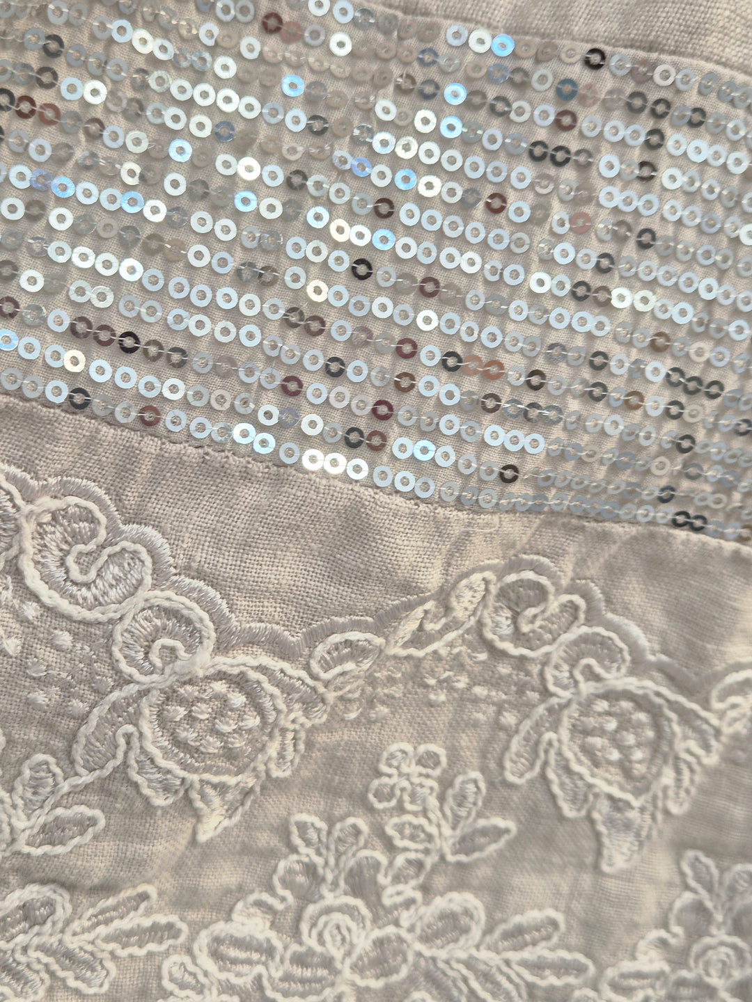 Linen Sequin Co-ord Set (2 Piece) - (One Size, fits from Size 12 to Size 16/18) - (Choose your Colour)