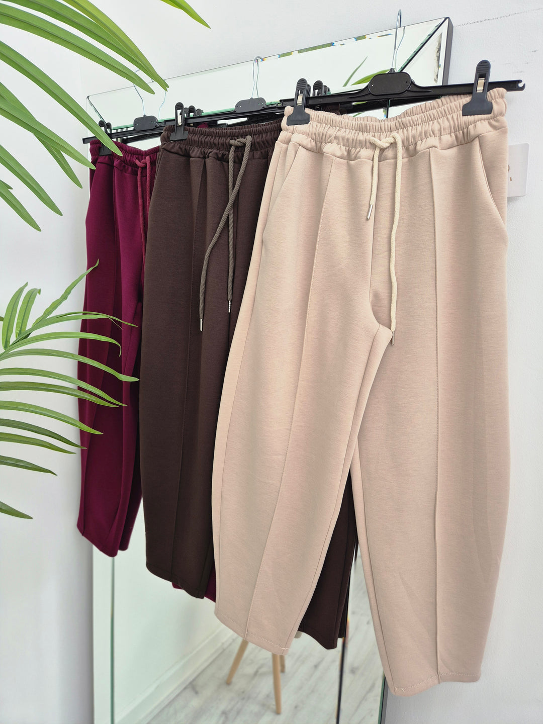 Amelia Barrel Leg Seamed Pants - (choose your Colour)