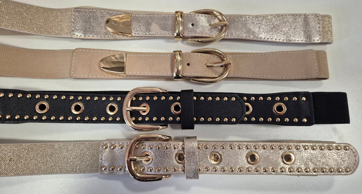 Stretchy Belt (Metallic) - (choose your Colour)