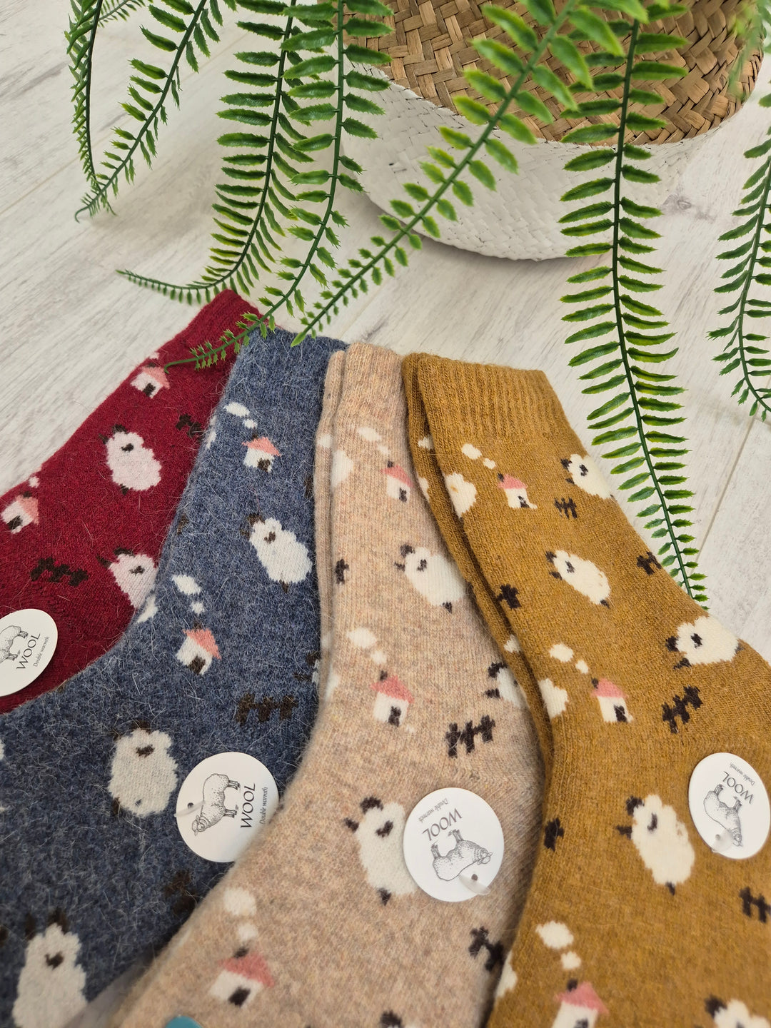 Cosy Soft Socks - Sheep (choose your Colour)