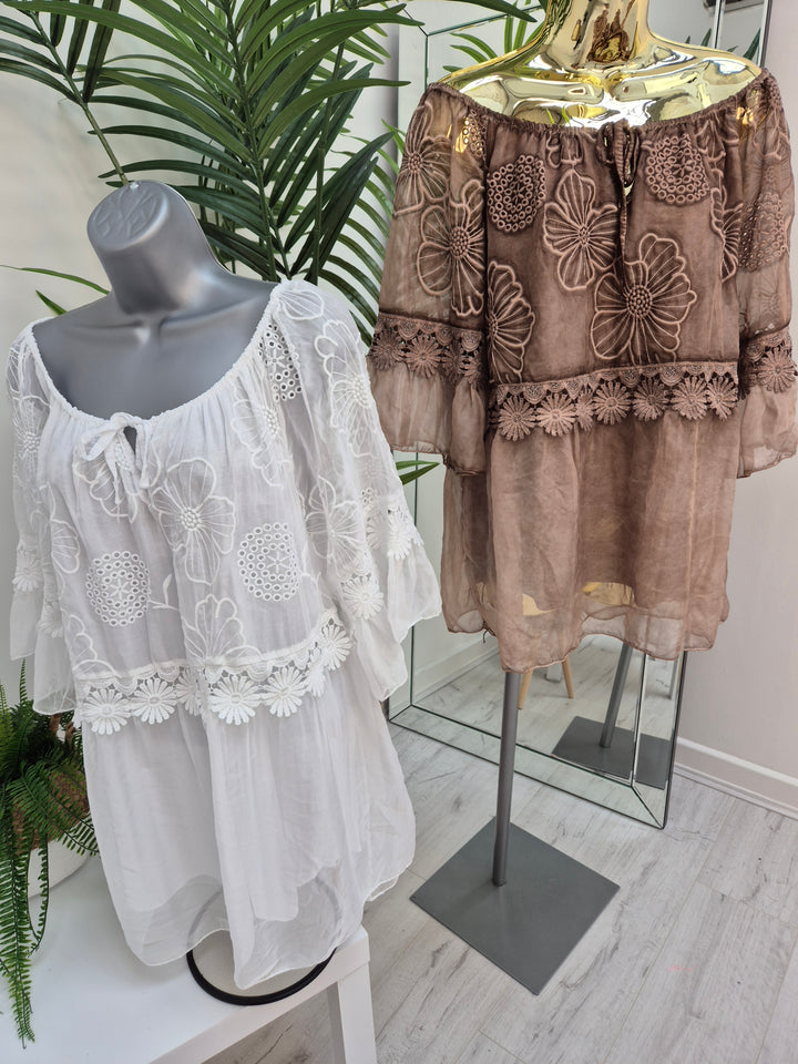 Florence Lace Top - (choose your Colour)