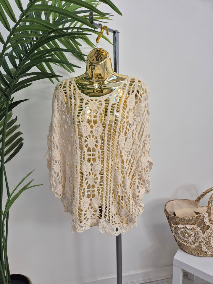 Carly Crochet Top - (choose your Colour) - (Curvy)